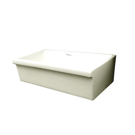 Whitehaus Lrg Rvrsbl Sink W/ 2-1/2 Lip On One Side And 2 Lip On The Opposite Sid WHQ536-BISCUIT